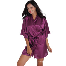 2020 new design sexy silk satin women robes